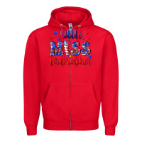 Red little miss firecracker Zipper Hoodie - NancyCooperArtShop