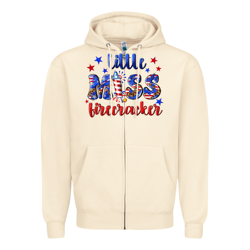 Little Miss Firecracker Zipper Hoodie by NancyCooperArtShop | Teevron