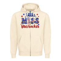 Sandshell little miss firecracker Zipper Hoodie - NancyCooperArtShop