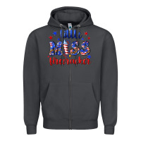 Smoke little miss firecracker Zipper Hoodie - NancyCooperArtShop