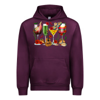 Mauve Wine Mexico Wine Glasses Urban Hoodie - texasbilliewilder