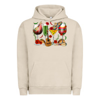 Pigment French Oak Mexico Wine Glasses Urban Hoodie - texasbilliewilder
