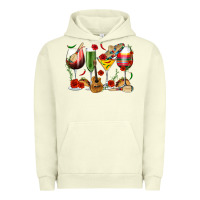 Pigment Pistachio Mexico Wine Glasses Urban Hoodie - texasbilliewilder