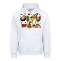White Mexico Wine Glasses Urban Hoodie - texasbilliewilder