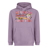 Lavender cupid's favorite lunch lady Heavyweight Hoodie - MaliasSmallBusiness