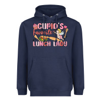 Navy cupid's favorite lunch lady Heavyweight Hoodie - MaliasSmallBusiness