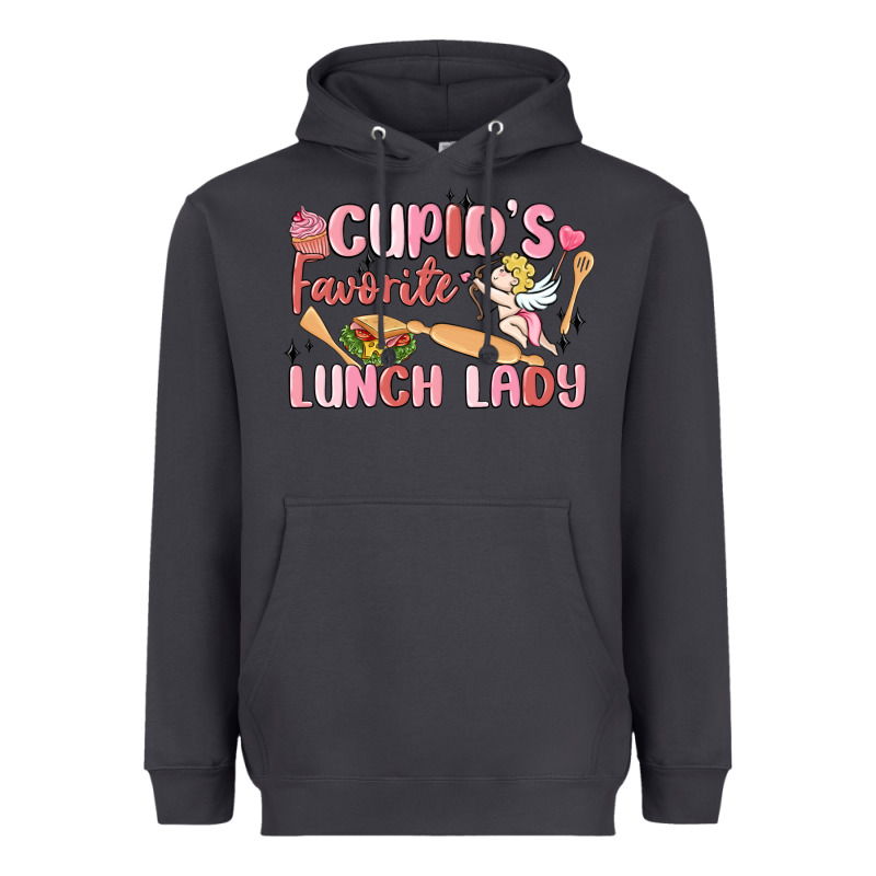 Cupid's Favorite Lunch Lady Heavyweight Hoodie by MaliasSmallBusiness | Teevron