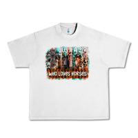 Lunar Rock just a girl who loves horses Urban Heavy Tee - CowhideDigitalArt