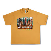 Peanut Butter just a girl who loves horses Urban Heavy Tee - CowhideDigitalArt