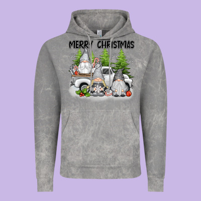 Merry Christmas Gnomies Vintage Hoodie Designed By Texasbilliewilder