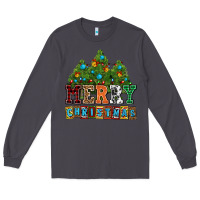 Smoke merry christmas with christmas trees Long Sleeve Tee - AdoDesignShop