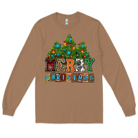 Toasted Coconut merry christmas with christmas trees Long Sleeve Tee - AdoDesignShop