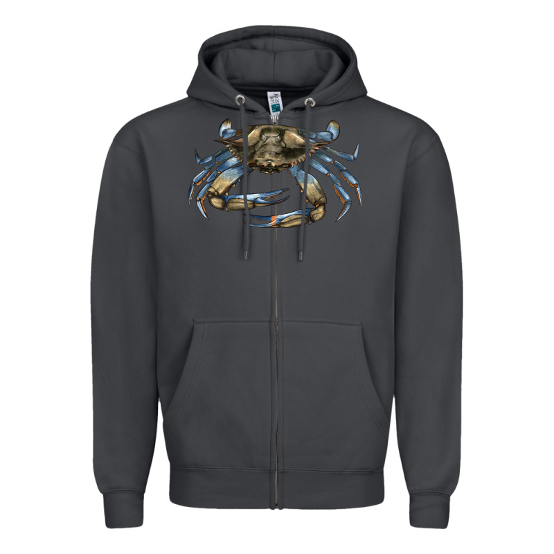 Crab Zipper Hoodie by LillyAllenDesigns | Teevron