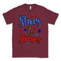 Burgundy stars & stripes Classic Tee - BundleAndBundleShop