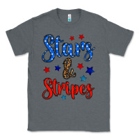 Charcoal Heather stars & stripes Classic Tee - BundleAndBundleShop