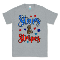 Heather Grey stars & stripes Classic Tee - BundleAndBundleShop