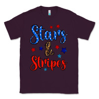 Plum stars & stripes Classic Tee - BundleAndBundleShop