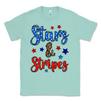 Seafoam stars & stripes Classic Tee - BundleAndBundleShop