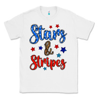 White stars & stripes Classic Tee - BundleAndBundleShop
