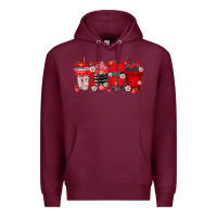 Burgundy lady bug drink Premium Hoodie - RacoonDesign