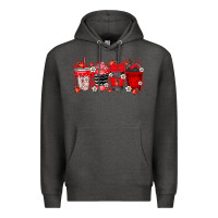 Charcoal Heather lady bug drink Premium Hoodie - RacoonDesign