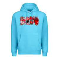 Ocean Blue lady bug drink Premium Hoodie - RacoonDesign