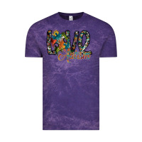 Cloud Purple love autism Vintage Tee - SublimationCraftShop