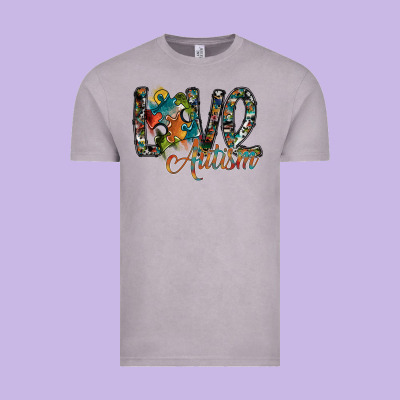 Love Autism Vintage Tee Designed By Sublimationcraftshop