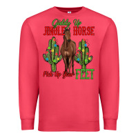 Cardinal giddy up jingle horse pick up your feet Premium Sweatshirt - MaliasSmallBusiness