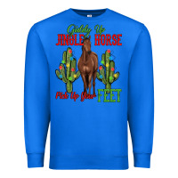 True Royal giddy up jingle horse pick up your feet Premium Sweatshirt - MaliasSmallBusiness