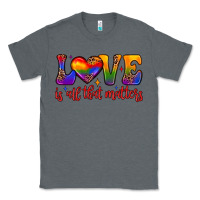 Charcoal Heather love is all that matters Classic Tee - JahusDesignShop