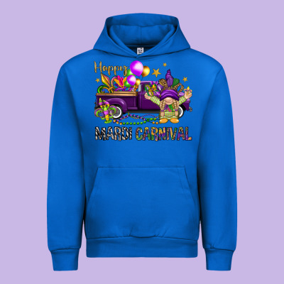 Happy Mardi Carnival With Truck Urban Hoodie Designed By Nancycooperartshop