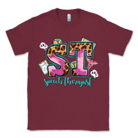 Burgundy speech therapist Classic Tee - AdoDesignShop