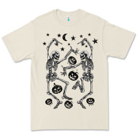 Bone halloween dancing skeletons Premium Tee - BarkalooDesign