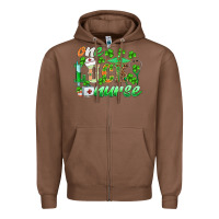 Chestnut st.patricks one lucky nurse Zipper Hoodie - BarkalooDesign