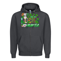 Smoke st.patricks one lucky nurse Zipper Hoodie - BarkalooDesign