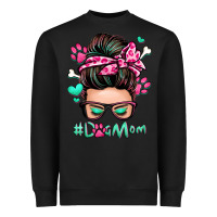 Black dog mom messy bun Heavyweight Sweatshirt - Zillion Design Studio