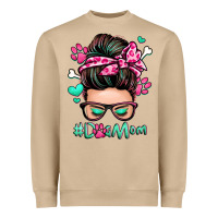 Mushroom dog mom messy bun Heavyweight Sweatshirt - Zillion Design Studio