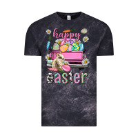 Cloud Black Bunny Happy Easter truck Easter Day Vintage Tee - Neo Western