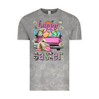 Cloud Rock Bunny Happy Easter truck Easter Day Vintage Tee - Neo Western