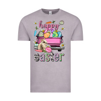 Vintage Zinc Bunny Happy Easter truck Easter Day Vintage Tee - Neo Western