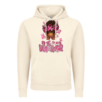 Vintage Artic brest cancer warrior afro messy bun Vintage Hoodie - texasbilliewilder