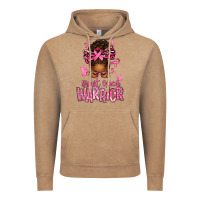 Vintage Coffee brest cancer warrior afro messy bun Vintage Hoodie - texasbilliewilder