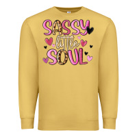 Antique Gold sassy little soul Premium Sweatshirt - MaliasSmallBusiness