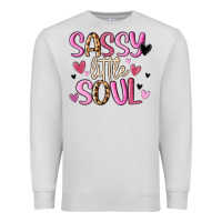 Dove Grey sassy little soul Premium Sweatshirt - MaliasSmallBusiness