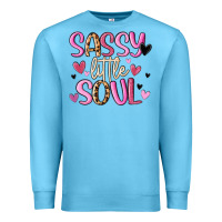 Ocean Blue sassy little soul Premium Sweatshirt - MaliasSmallBusiness