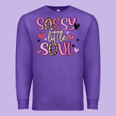 Sassy Little Soul Premium Sweatshirt Designed By Maliassmallbusiness
