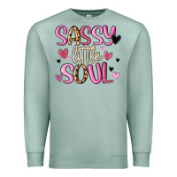 Seafoam sassy little soul Premium Sweatshirt - MaliasSmallBusiness