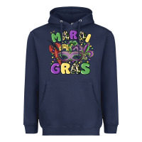 Navy mardi gras Heavyweight Hoodie - MaliasSmallBusiness