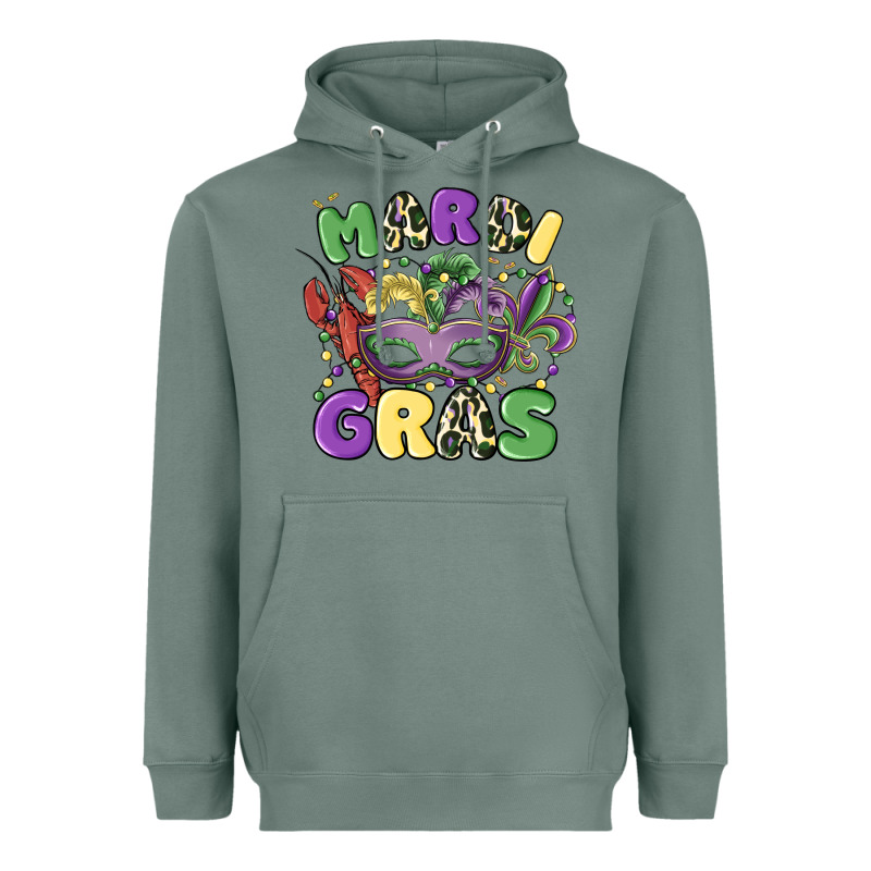 Mardi Gras Heavyweight Hoodie by MaliasSmallBusiness | Teevron